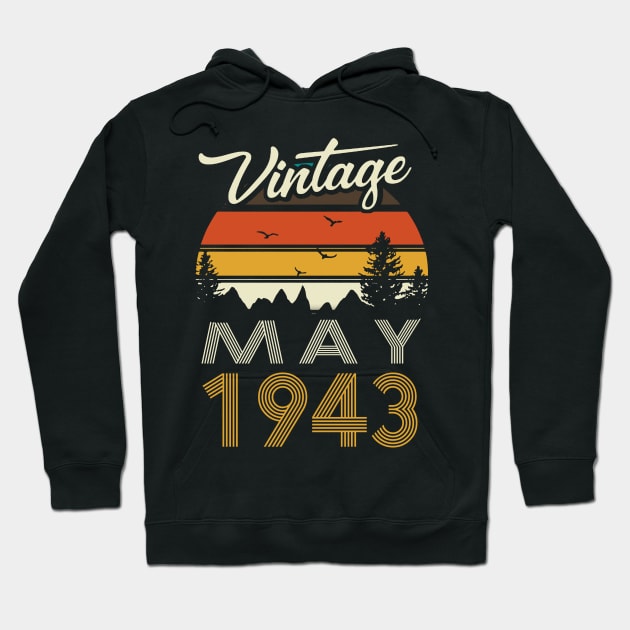 1943 - Vintage May Birthday Gift Shirt Hoodie by ReneeCummings